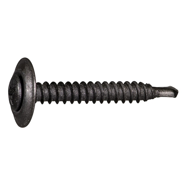 Midwest Fastener Self-Drilling Screw, #8 x 1-1/4 in, Black Oxide Steel Pan Head Phillips Drive, 15 PK 67006 - main